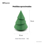 Árvore de Natal Decorativa de Mesa 16 cm — Rucca 3D