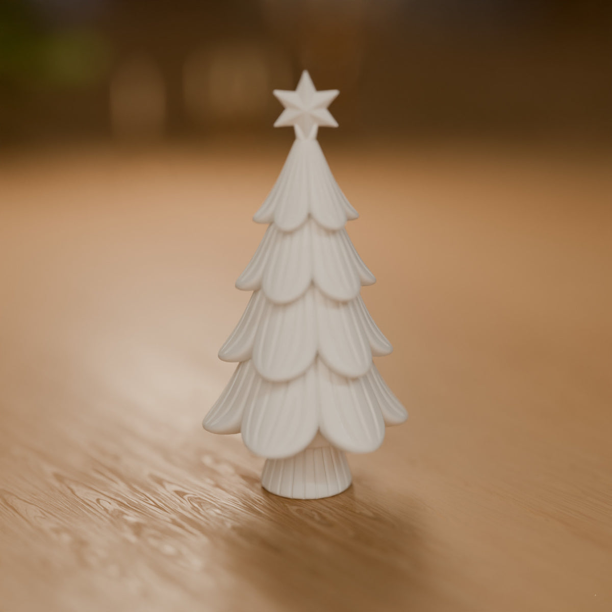 Árvore de Natal Japandi com Tronco e Estrela 15 cm, detalhe