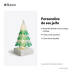 Árvore de Natal Personalizada com Nome e Luz LED — Rucca 3D