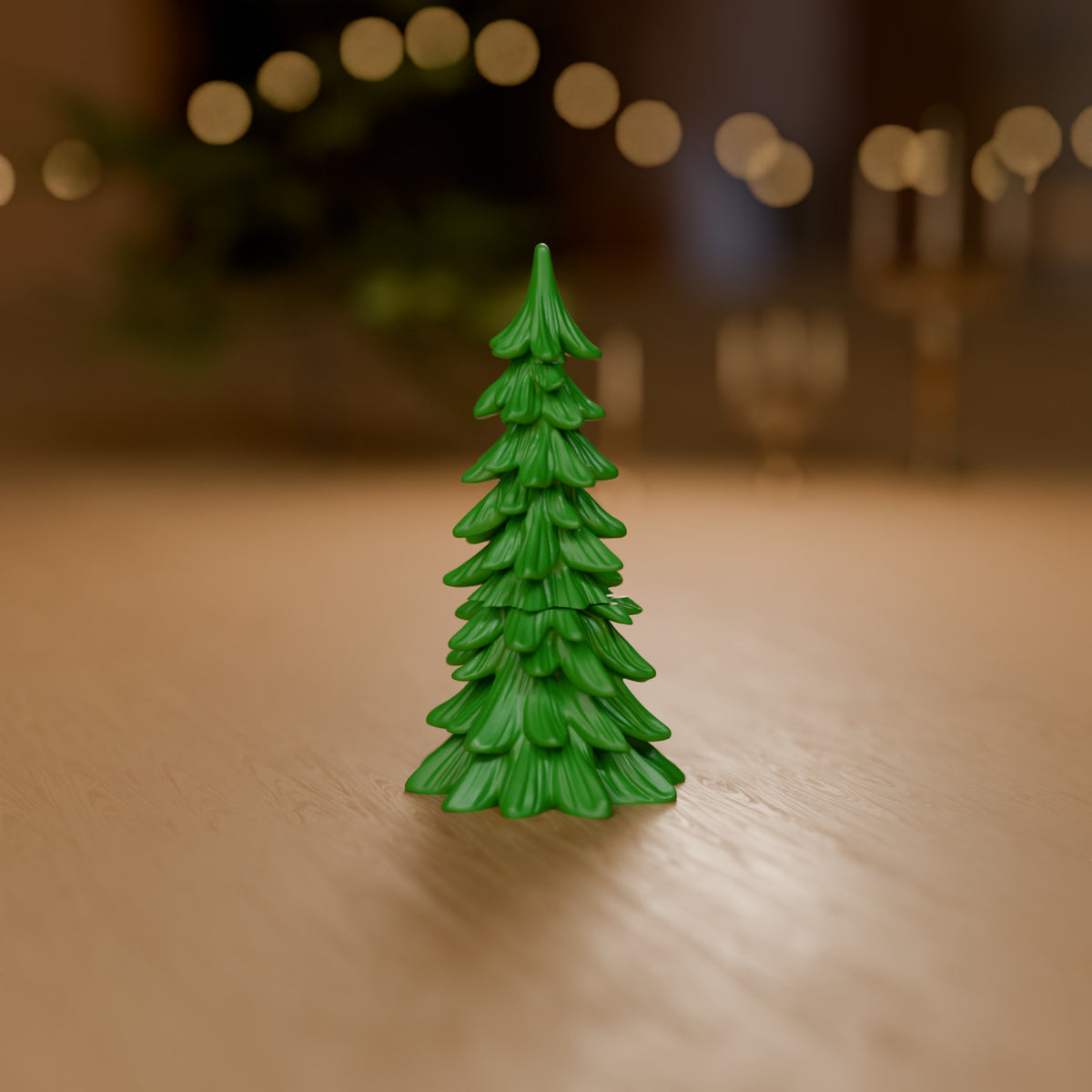 Árvore de Natal Pinheiro de Mesa 21,6 cm decorando o ambiente