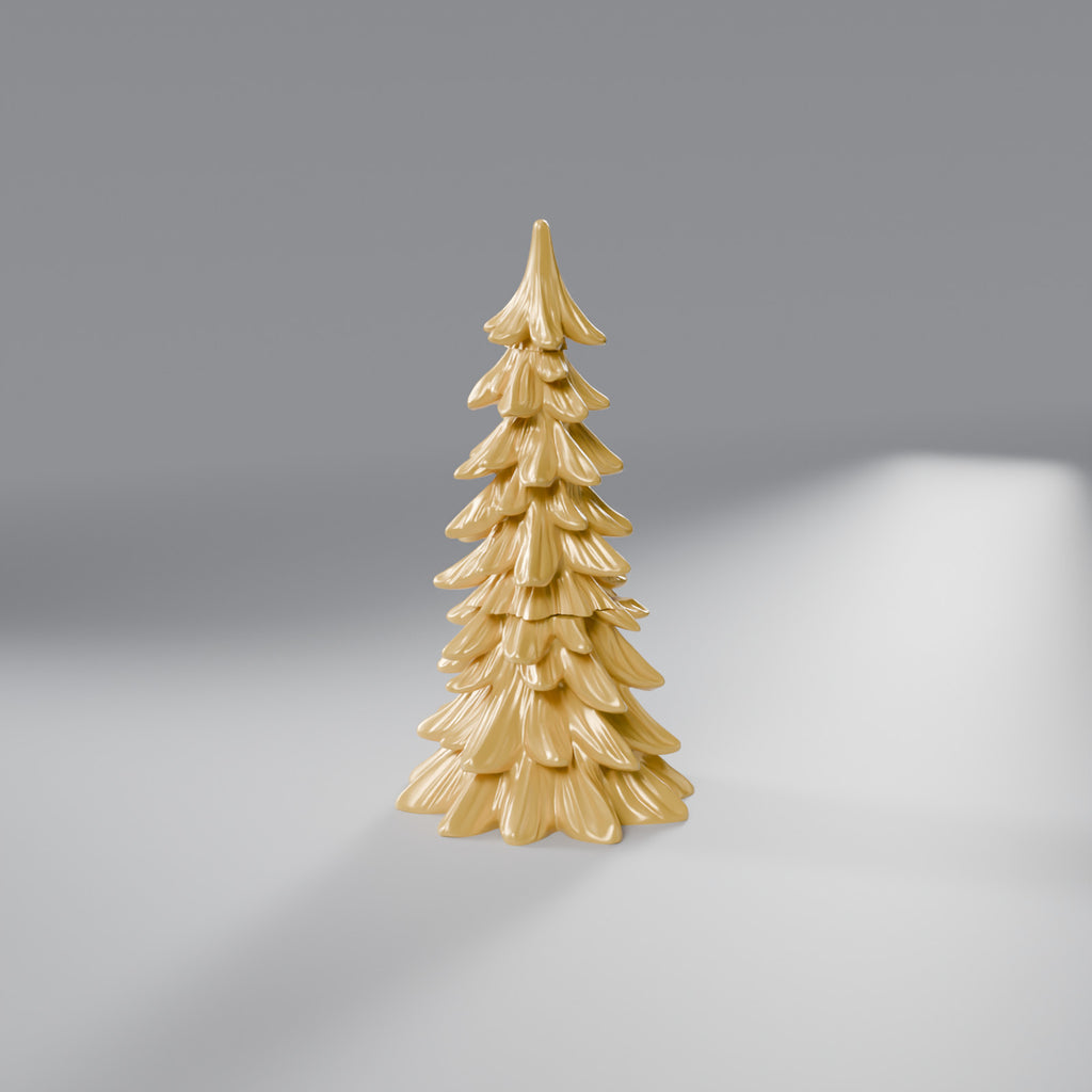 Árvore de Natal Pinheiro de Mesa 21,6 cm, Dourado