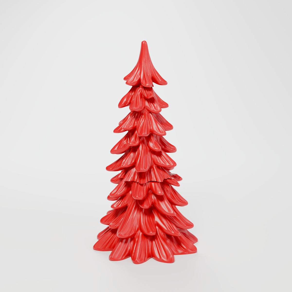 Árvore de Natal Pinheiro de Mesa 21,6 cm, Vermelho Coração
