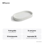 Bandeja Decorativa Canelada — Rucca 3D