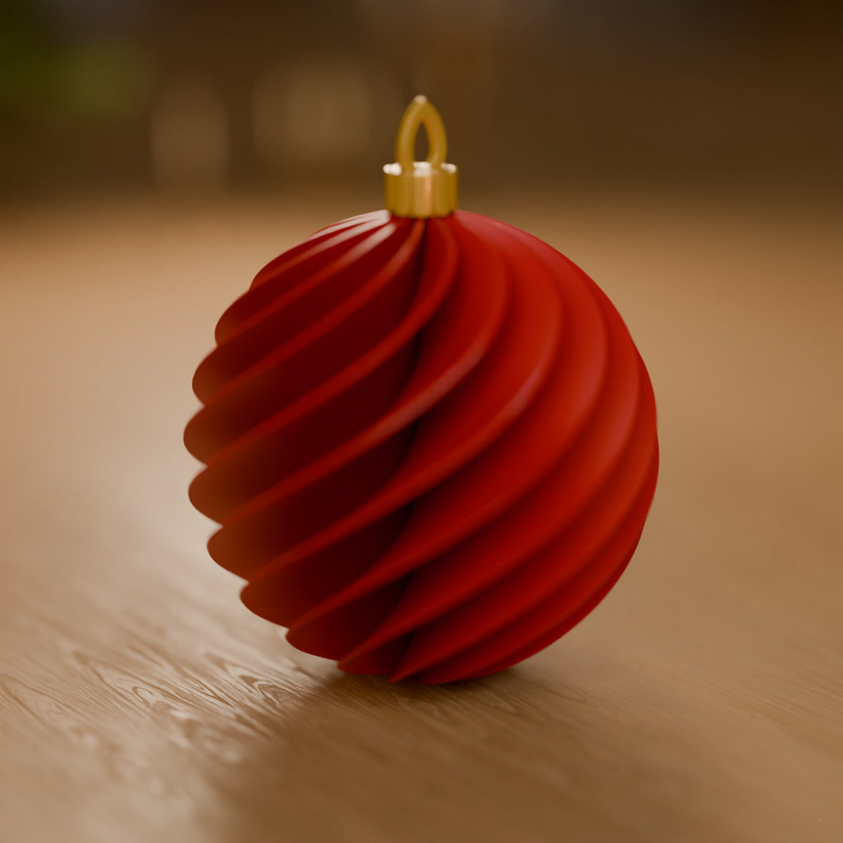 Bola de Natal Espiral 8 cm, detalhe