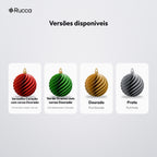 Bola de Natal Espiral 8 cm: versões disponíveis