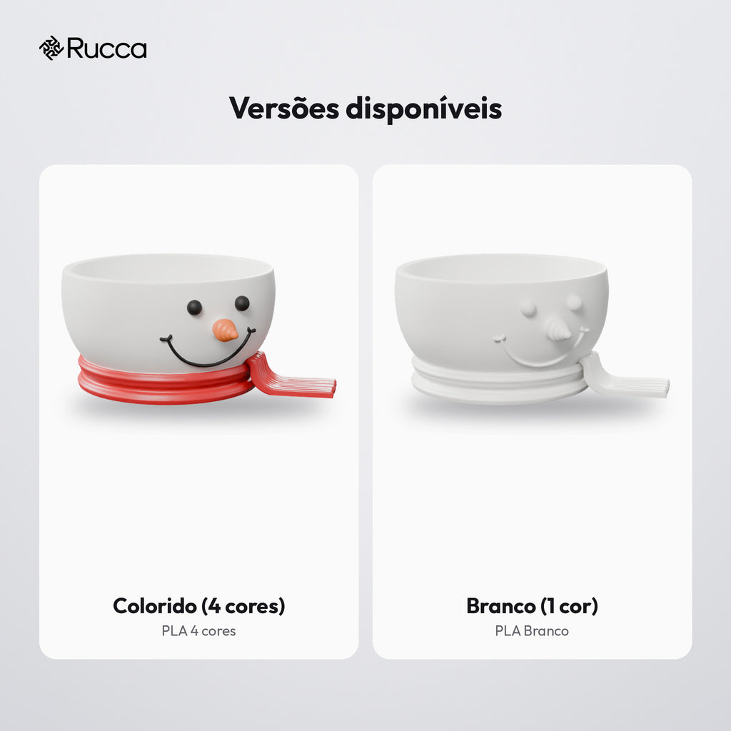 Bowl Boneco de Neve: versões disponíveis