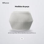 Cachepô Ondulado Torcido 14,5 cm: medidas