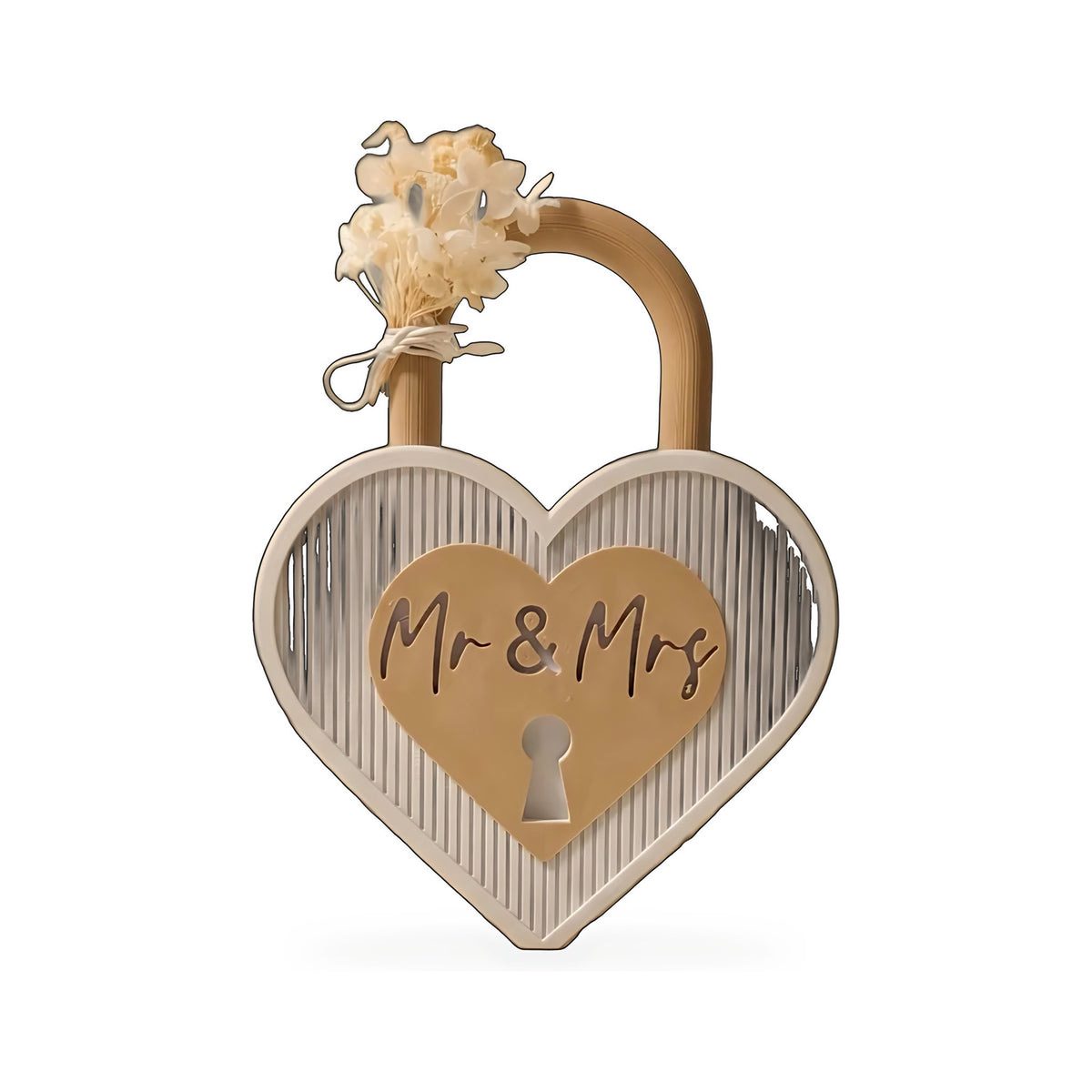Cadeado do Amor Mr & Mrs Personalizado — Rucca 3D