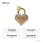 Cadeado do Amor Mr & Mrs Personalizado — Rucca 3D
