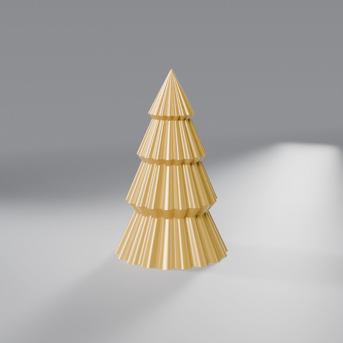 Caixa Árvore de Natal com Tampa 16 cm, Dourado