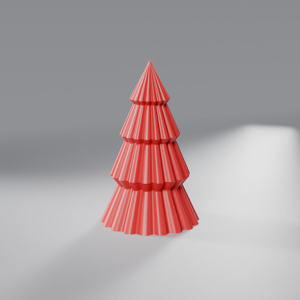 Caixa Árvore de Natal com Tampa 16 cm, Vermelho Coração