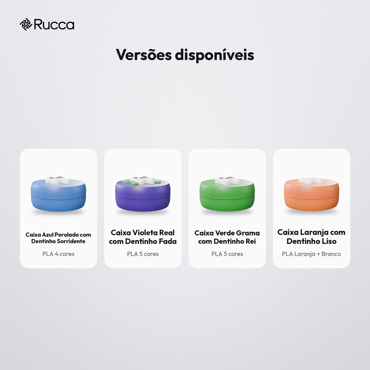 Caixinha Porta-Dente de Leite com Dentinho Decorativo: versões disponíveis
