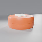 Caixinha Porta-Dente de Leite com Dentinho Decorativo, Caixa Laranja com Dentinho Liso