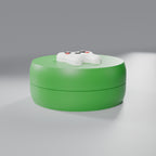 Caixinha Porta-Dente de Leite com Dentinho Decorativo, Caixa Verde Grama com Dentinho Rei