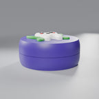 Caixinha Porta-Dente de Leite com Dentinho Decorativo, Caixa Violeta Real com Dentinho Fada