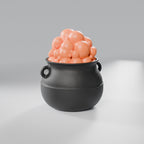 Caldeirão da Bruxa com Bolhas, Preto com bolhas Laranja