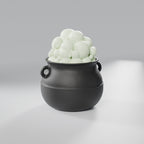 Caldeirão da Bruxa com Bolhas, Preto com bolhas Luminoso Verde