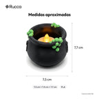 Caldeirão da Bruxa com Vela LED — Rucca 3D