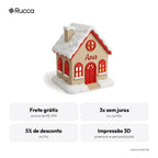 Casinha de Natal Luminosa (Vila na Neve) — Rucca 3D