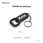 Chaveiro abridor de garrafa com nome — Rucca 3D