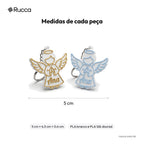 Chaveiro anjinho de batizado com nome — Rucca 3D