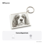 Chaveiro litofania com foto do pet — Rucca 3D