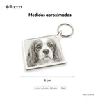 Chaveiro litofania com foto do pet — Rucca 3D