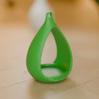 Comedouro de Pássaros Gota Minimalista para Pendurar, detalhe