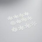 Conjunto 12 Flocos de Neve Diferentes para Árvore, Branco