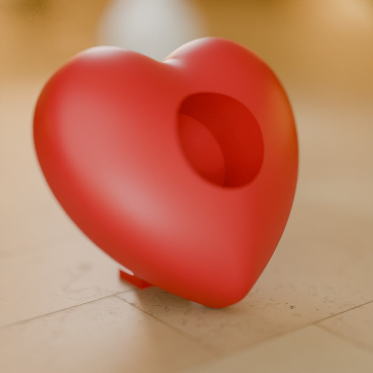 Coração Porta-Bombom de Mesa, detalhe