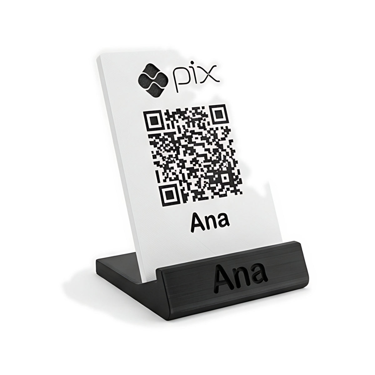 Display de Balcão QR Code Pix com Logo — Rucca 3D