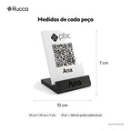 Display de Balcão QR Code Pix com Logo — Rucca 3D