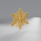 Divino Espírito Santo com Raios 15 cm, Dourado