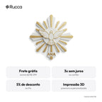 Divino Espírito Santo de Parede com Raios — Rucca 3D