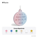 Enfeite Meu Primeiro Natal com Nome do Bebê — Rucca 3D