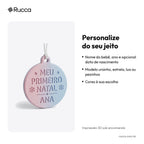 Enfeite Meu Primeiro Natal com Nome do Bebê — Rucca 3D