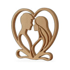 Escultura Casal no Coração — Rucca 3D