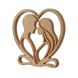 Escultura Casal no Coração