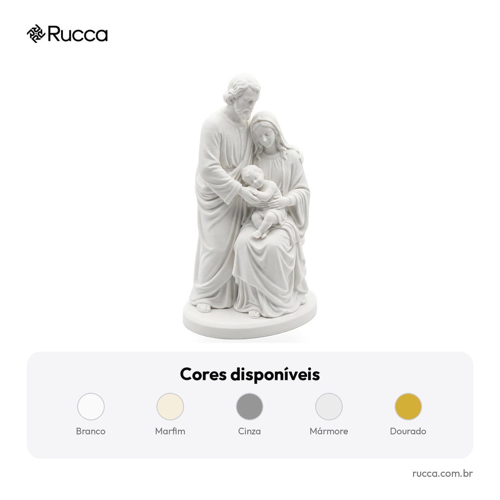 Escultura Sagrada Família Amor em Família — Rucca 3D