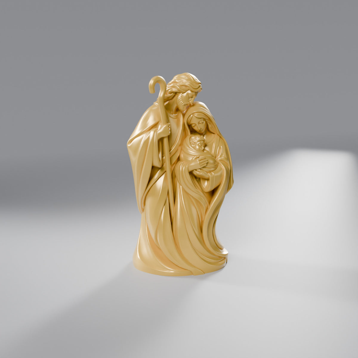 Escultura Sagrada Família Amor em Família, Dourado