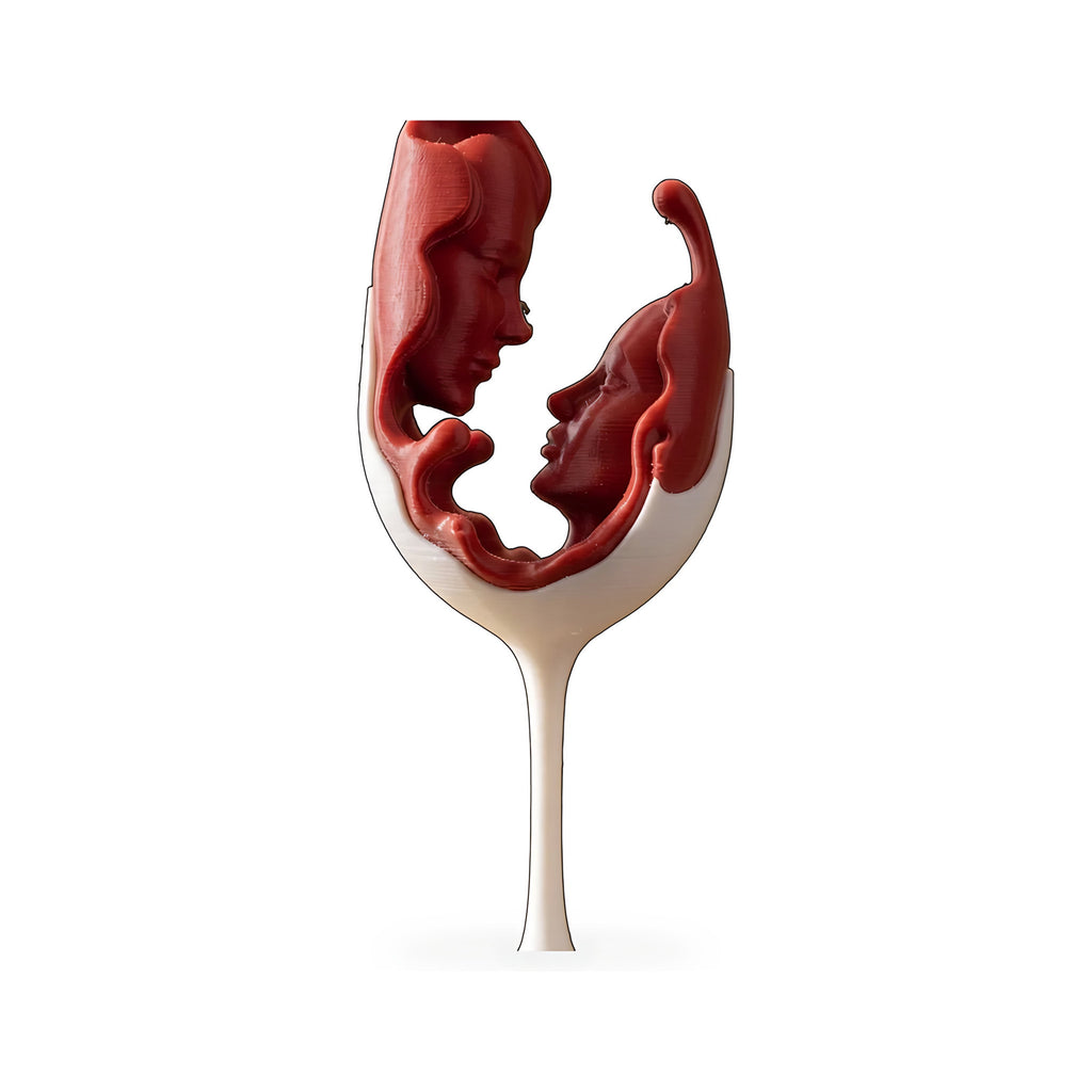 Escultura Taça do Amor (Rostos do Casal) — Rucca 3D