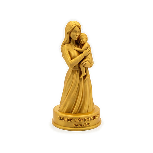 Estátua Melhor Mãe do Mundo Personalizada — Rucca 3D