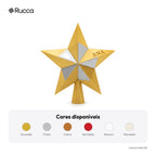 Estrela Ponteira Geométrica para Árvore de Natal — Rucca 3D