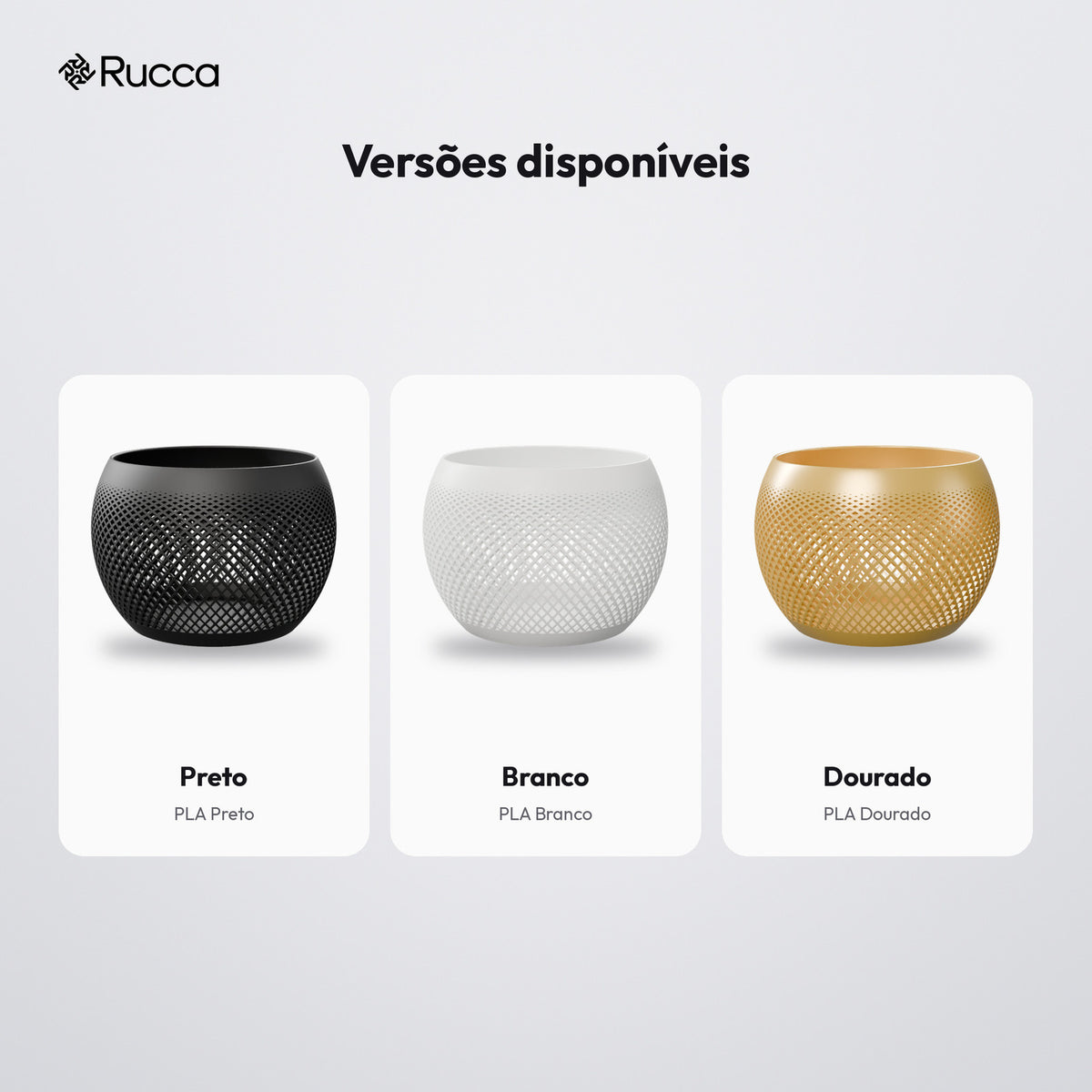Fruteira Decorativa Vazada em Trama 14,4 cm: versões disponíveis