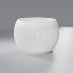 Fruteira Decorativa Vazada em Trama 14,4 cm, Branco