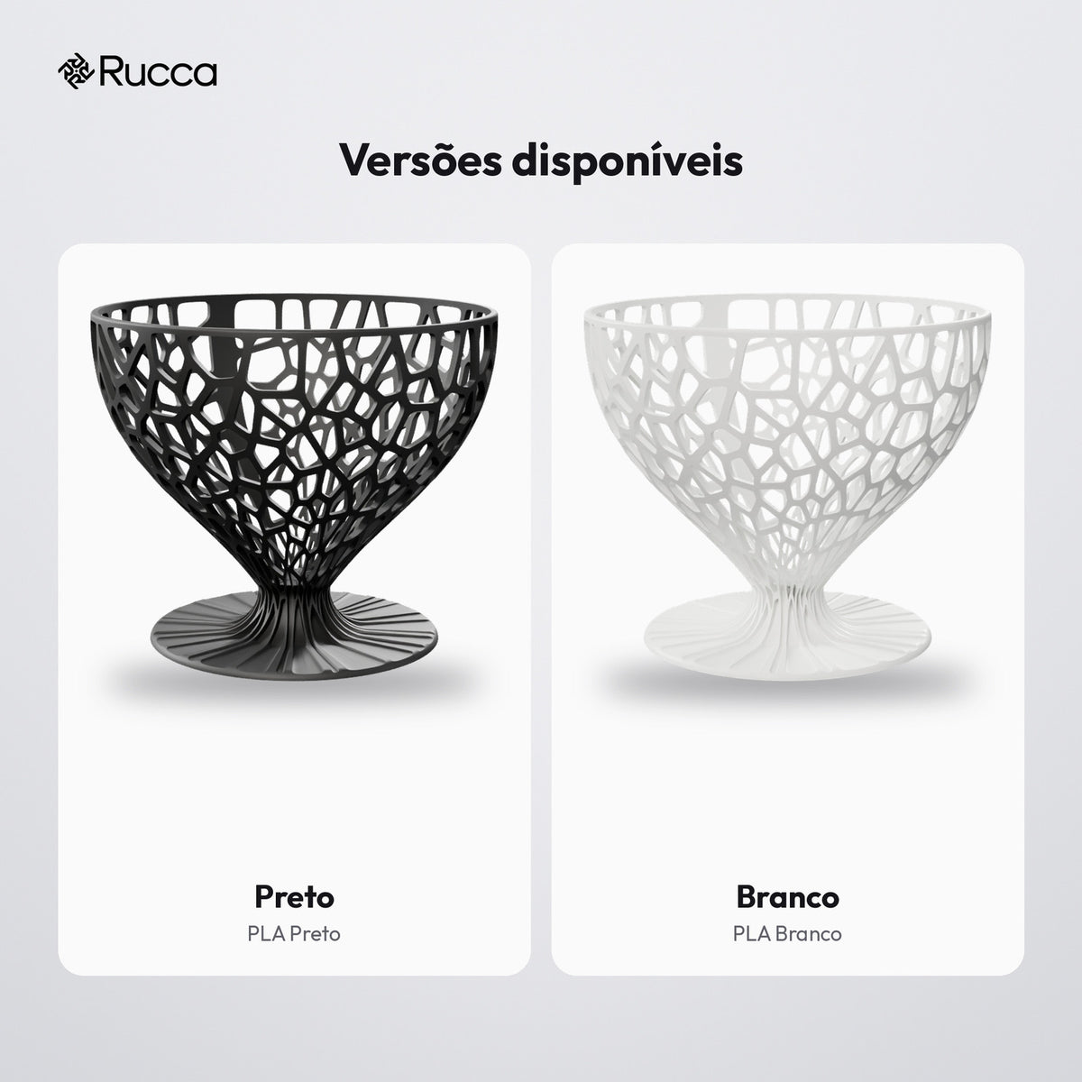 Fruteira Orgânica Vazada Eleganza 24 cm: versões disponíveis