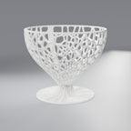Fruteira Orgânica Vazada Eleganza 24 cm, Branco