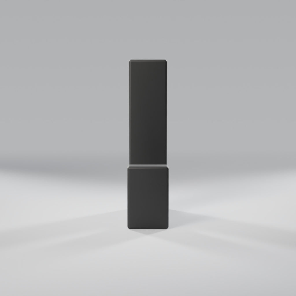 Gancho de Parede Minimalista com Fixação Escondida, vista frontal