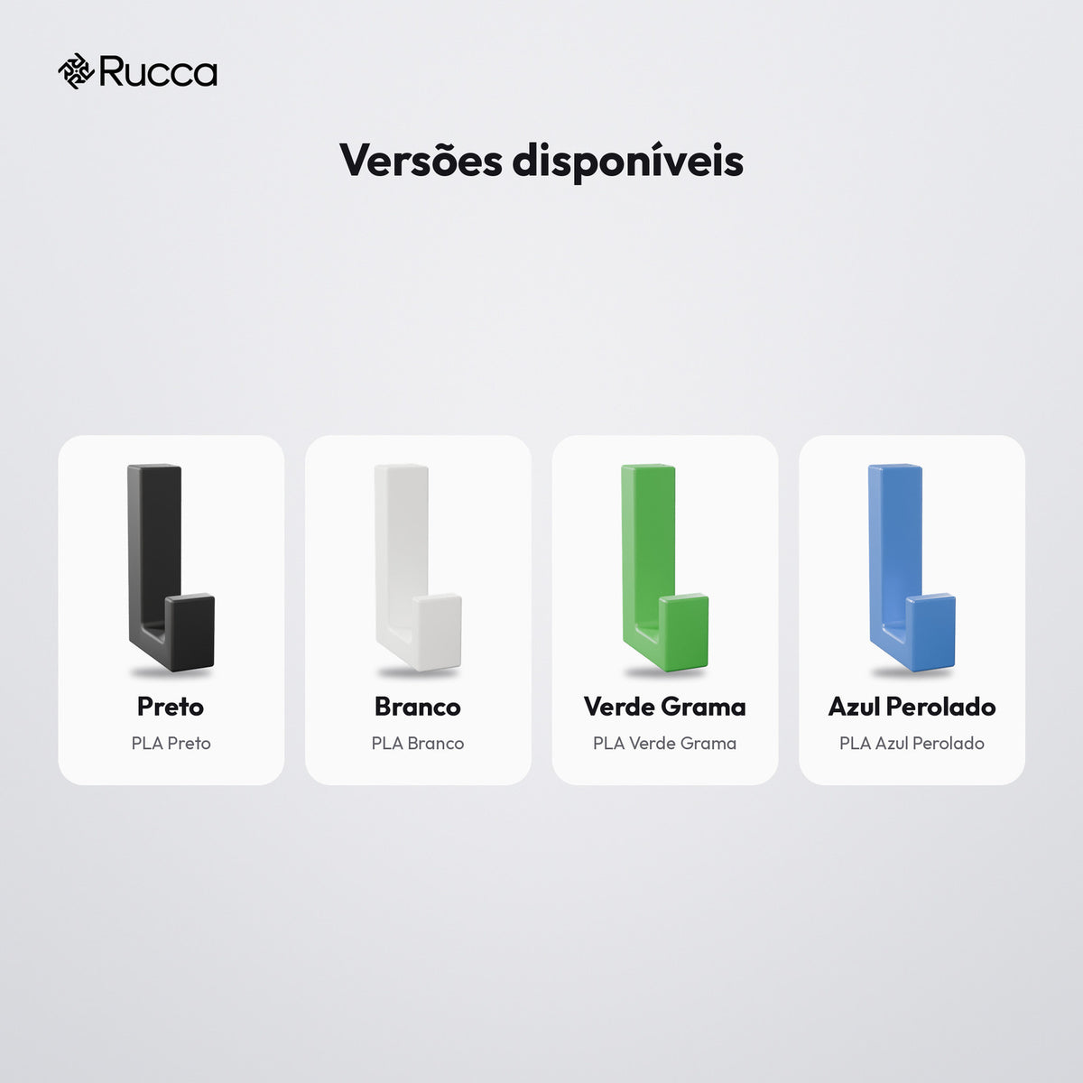 Gancho de Parede Minimalista com Fixação Escondida: versões disponíveis