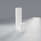 Gancho de Parede Minimalista com Fixação Escondida, Branco